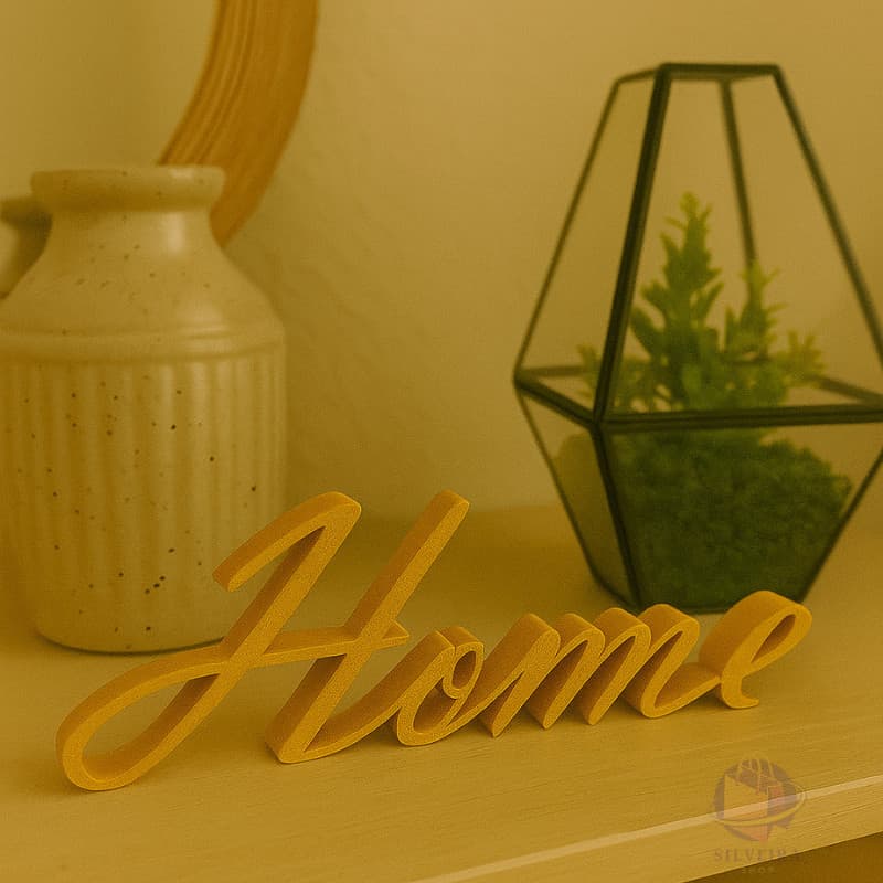 Enfeite Luxo decorativo letreiro Home - Decoração para Estante