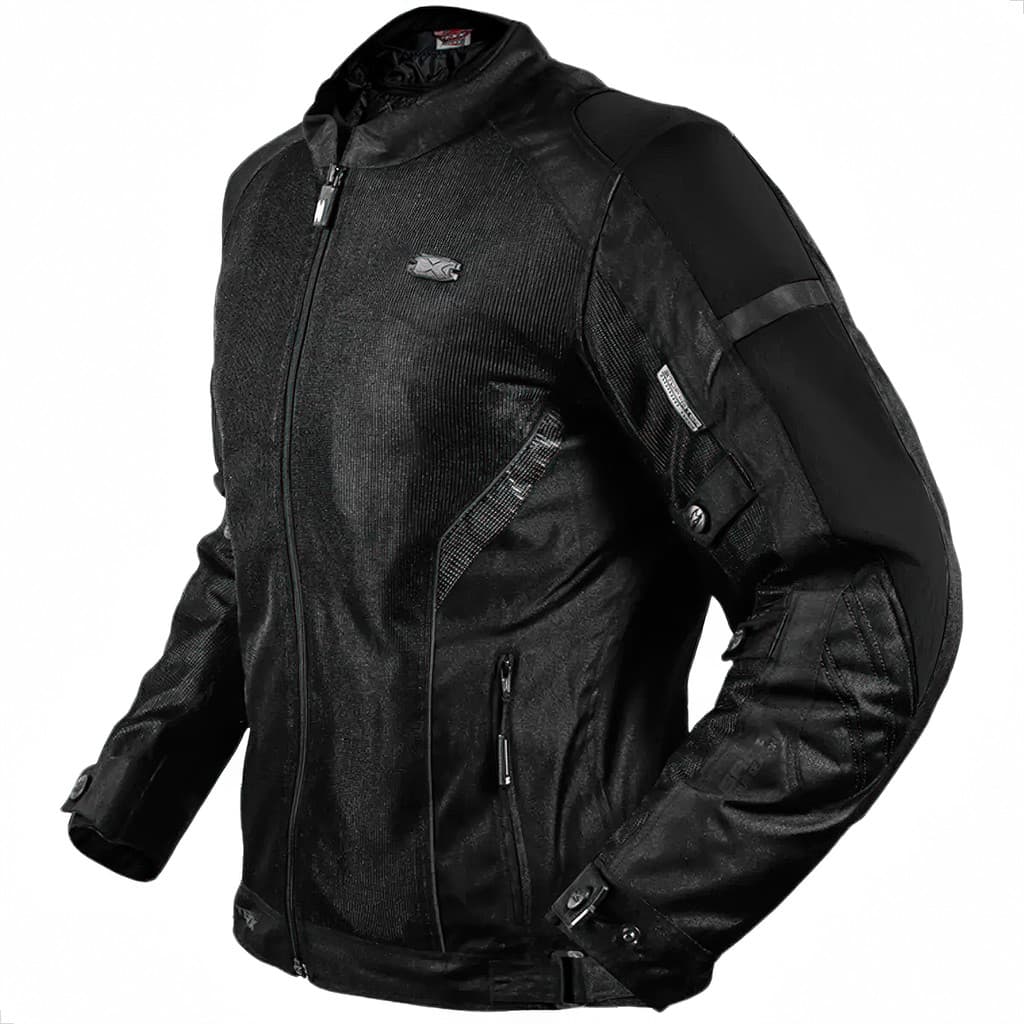 Jaqueta Texx Saga Four Season V2 Moto Motociclista Masculina Preto 4 Estações com Bolsos Internos