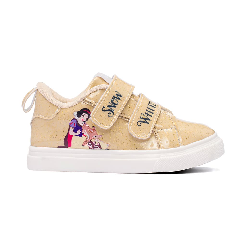 Tenis Infantil Meninas Bebe Branca De Neve Conforto Disney Original