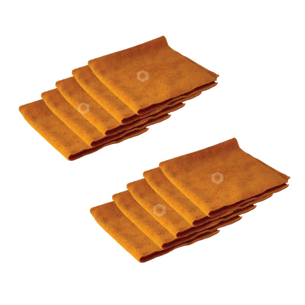 TOALHA EM MICROFIBRA SEM COSTURA USO GERAL AUTOMOTIVO PANO 40X40 – LARANJA SIGMA TOOLS