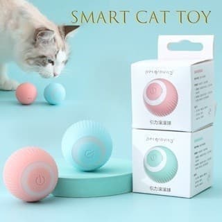 Gato Bola Brinquedo Elétrico Automático Rotação USB Recarga Brinquedos Gatinho Cão Acessórios