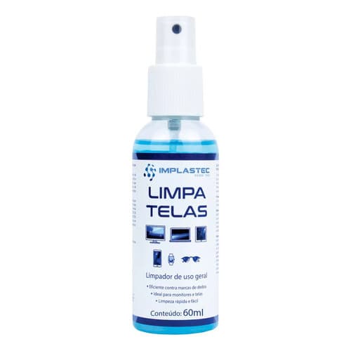 Limpa Telas pc/notebook/celular Implastec 60ml
