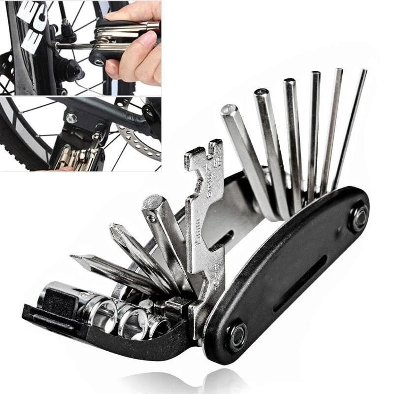 16 Em 1 MTB Bicicleta Portátil Soquete Multi Chave De Fenda Kit Reparo Ciclismo Motocicleta Mecânico Conjunto Ferramenta