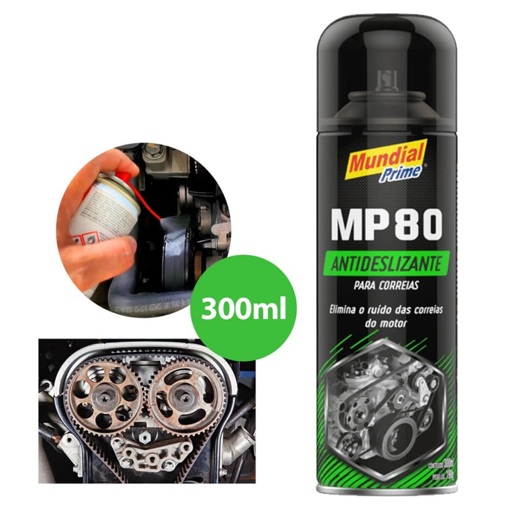 Antideslizante Para Correias, Automotivas, Industriais, Agrícolas) Spray 300ml - Mundial Prime
