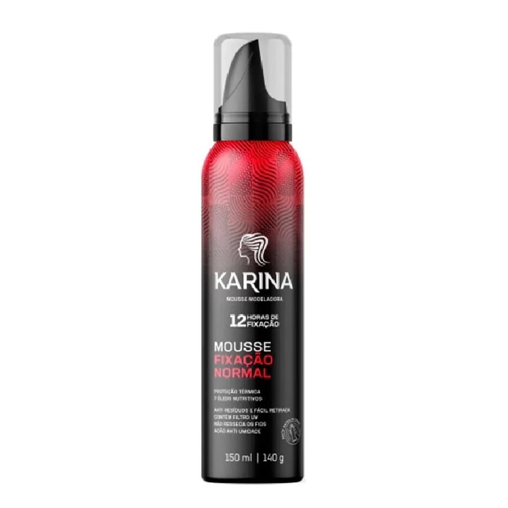 Karina Hair Mousse Fixação Normal 150ml