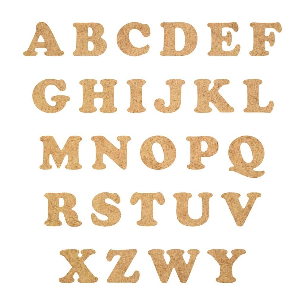 Letras Apliques Alfabeto Artesanato MDF CRU 5cm