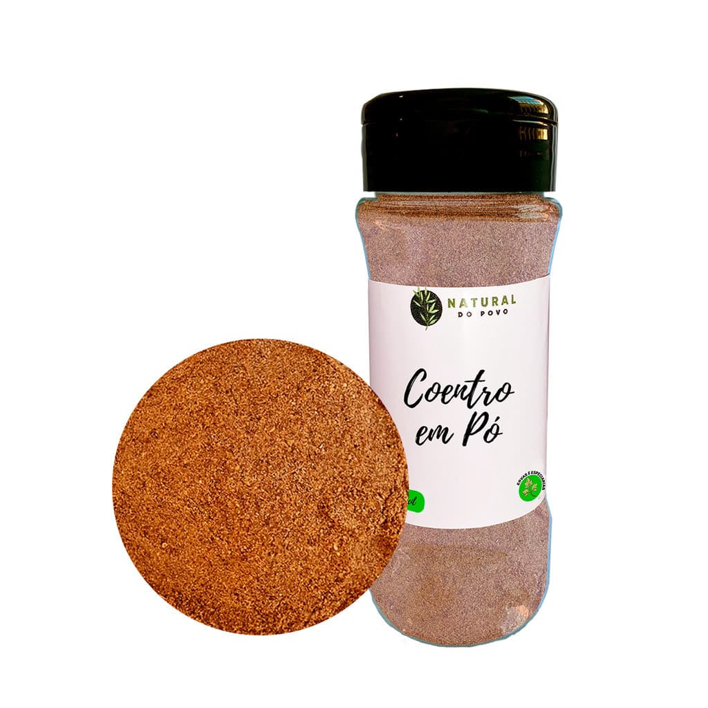 Coentro em Pó  Premium  Ingredientes Selecionados Pote com Dosador  60g