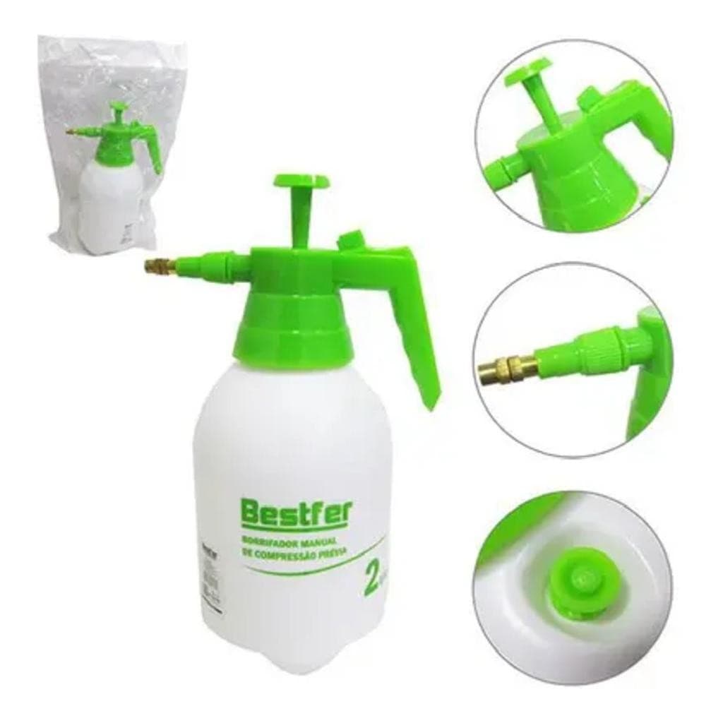 Pulverizador Borrifador Pressão Agua Jardim Plantas Horta 2L