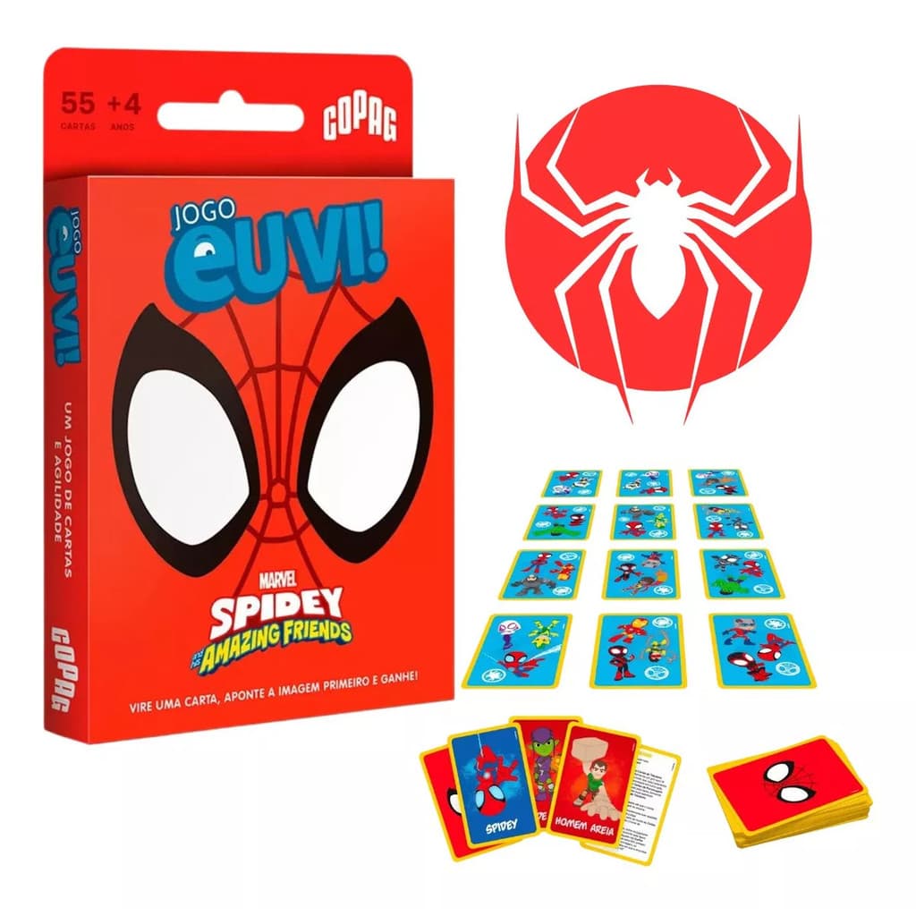 Jogo De Cartas Eu Vi! Marvel Spidey Homem Aranha Copag