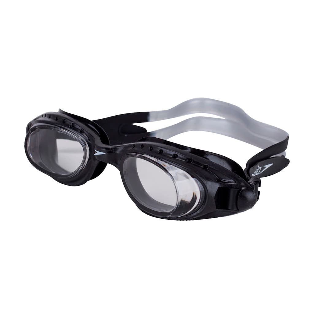 Óculos Natação Speedo Tornado Preto Cristal Uv Anti Fog