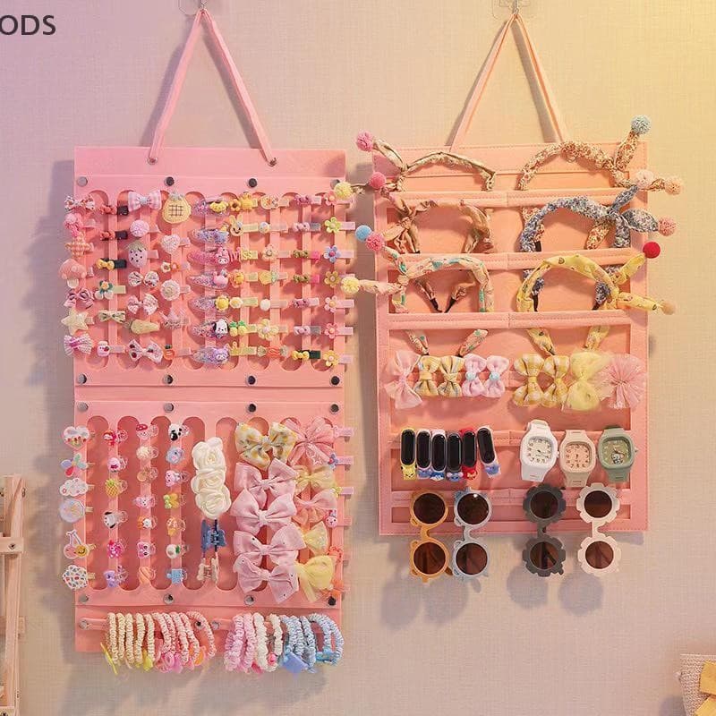 ODS Organizador De Laços De Cabelo , Suporte De Parede De Grande Capacidade , Cabide De Armazenamento , Acessório Que Ec