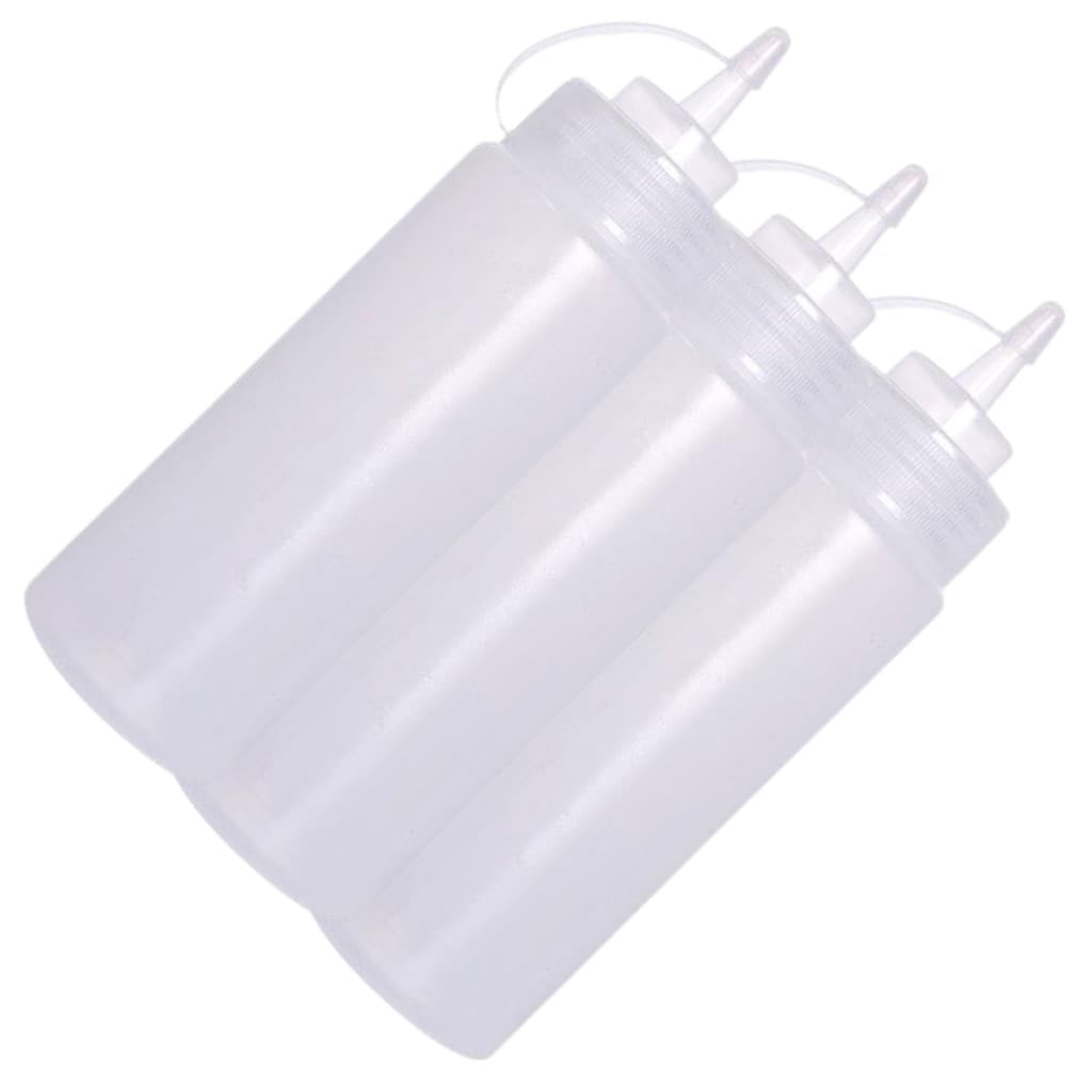 Bisnaga de Molho Restaurante Profissional 360ml Flex 3 peças - KIT 3 BISNAGAS 360ML