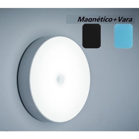 Luminária Sensor Movimento Luz Noite Usb Recarrega