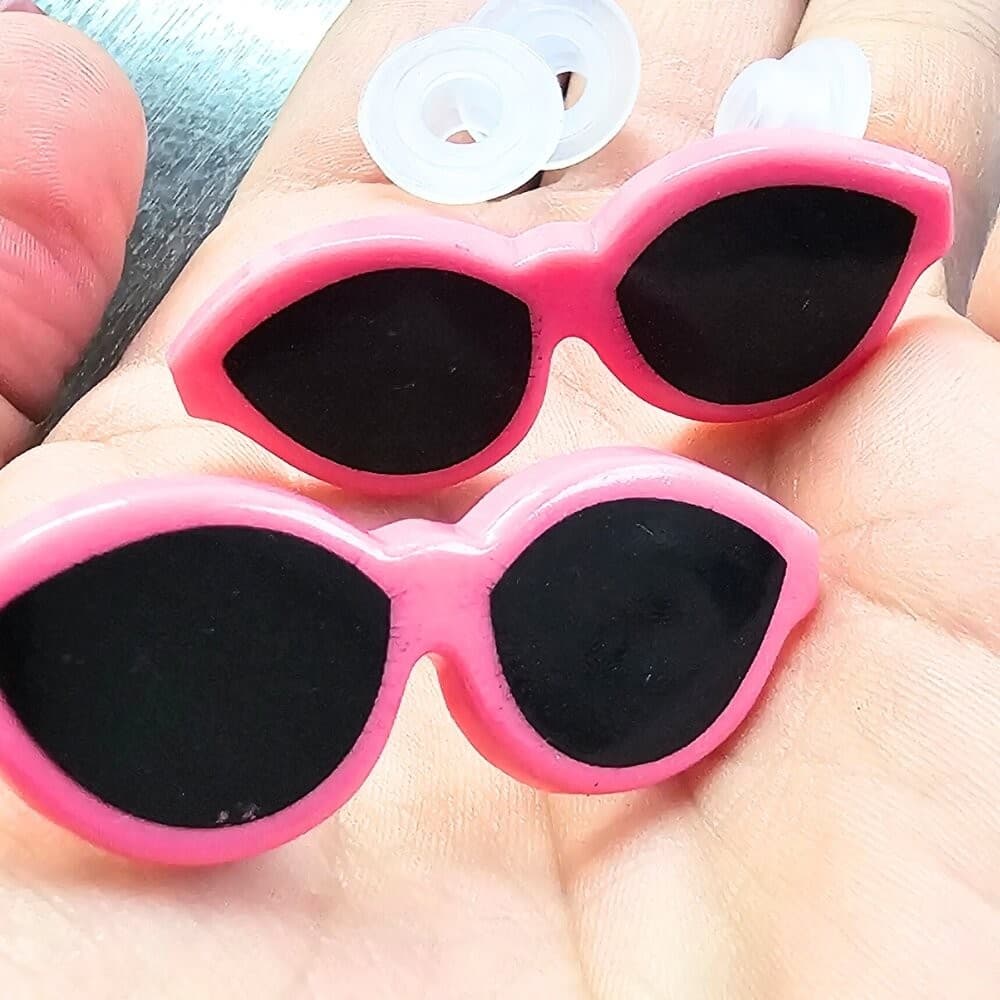 Oculos Para Amigurumi Com Trava Com 5 Unidades