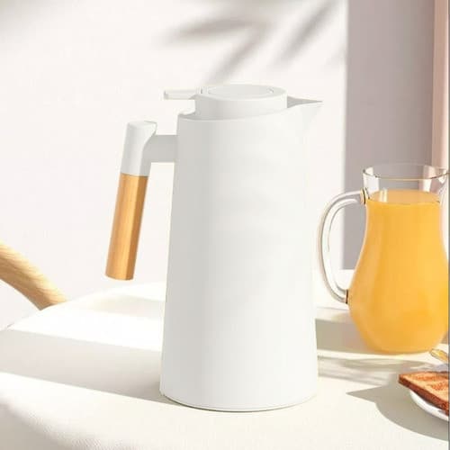 Garrafa Térmica 1l Café Quente  Cor Preto/Branco