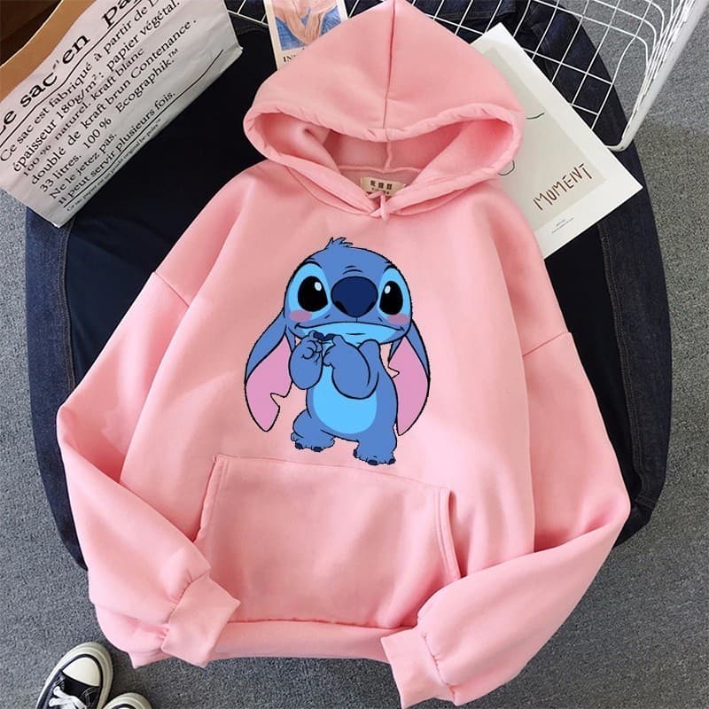 Blusa Moletom Lilo Coala Fofo Desenho Blusa Feminina Casaco de Frio com Bolso e capuz estampado Unissex ronyshop