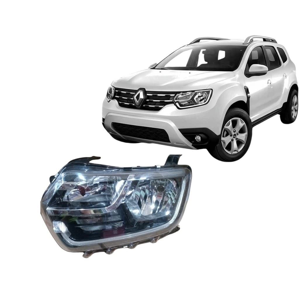 Farol Renault Duster 2021 a 2024 Led Esquerdo