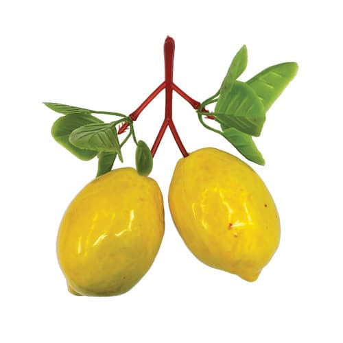 Kit De 12 Cachos C/2 Limão Siciliano Porta Guardanapo Decorativo Para Sua Cozinha 6,5cm