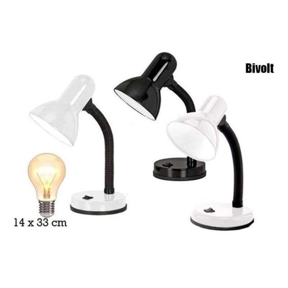 Luminária de Mesa Flexível Abajur Cômoda Escrivaninha