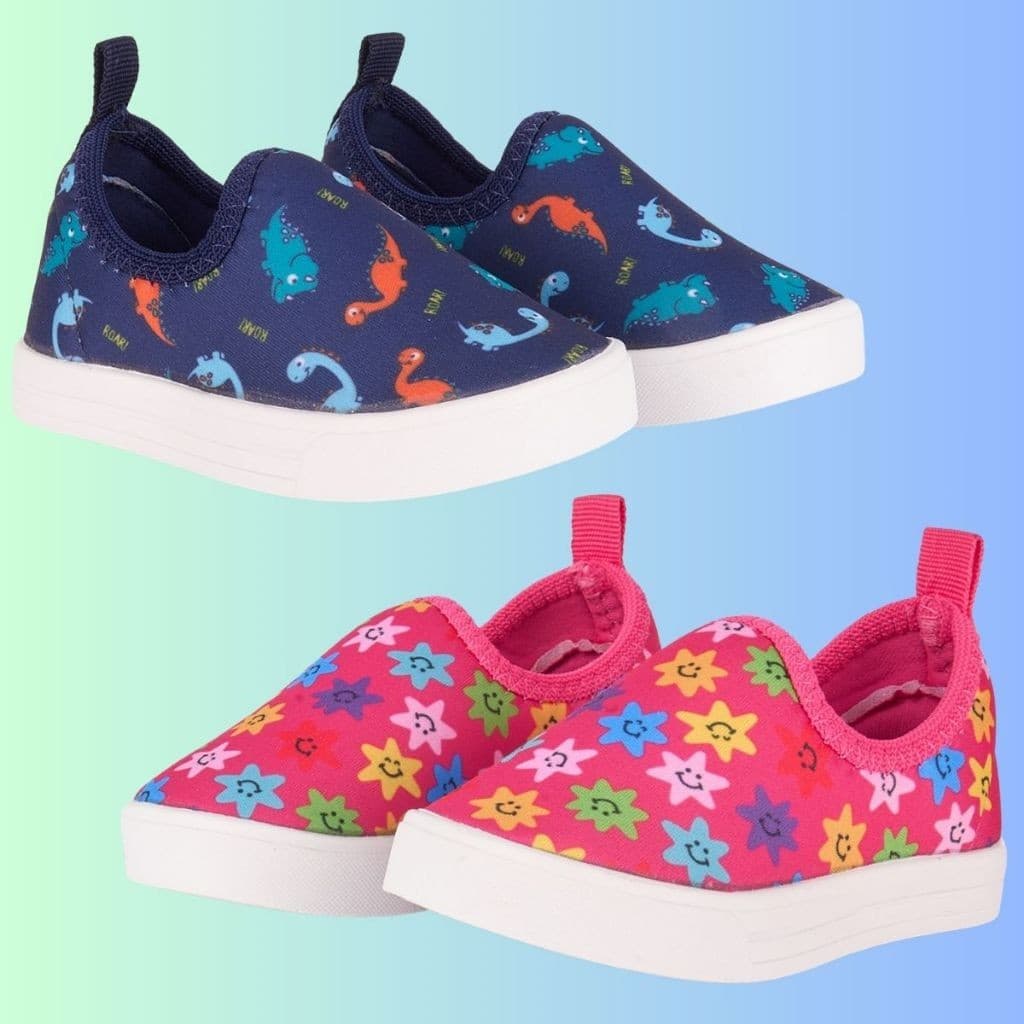 KIT Tenis Infantil Calce Facil 2 pares Feminino Masculino Caminhada Corrida Lycra Antiderrapante 20 ao 34