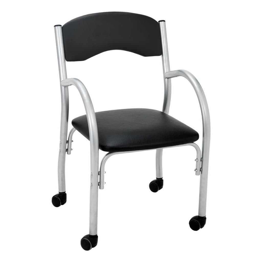 Cadeira de Escritório Estofada com Rodízios 52cm Multimóveis CR25288