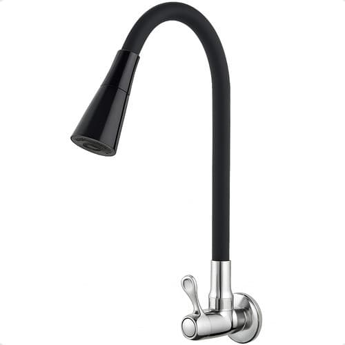 Torneira De Parede Cozinha Gourmet  Flexível 2 Jatos Pia Luxo
