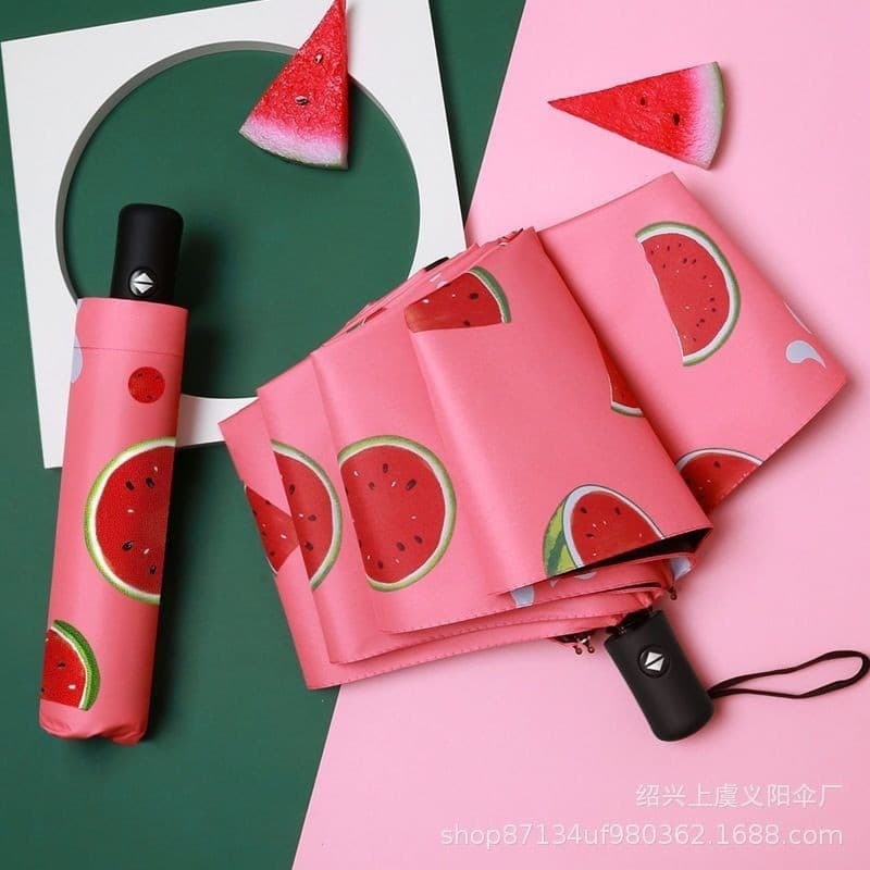 Guarda Chuva Automatico para Abrir e Fechar Com proteção UV fruta KA-J237