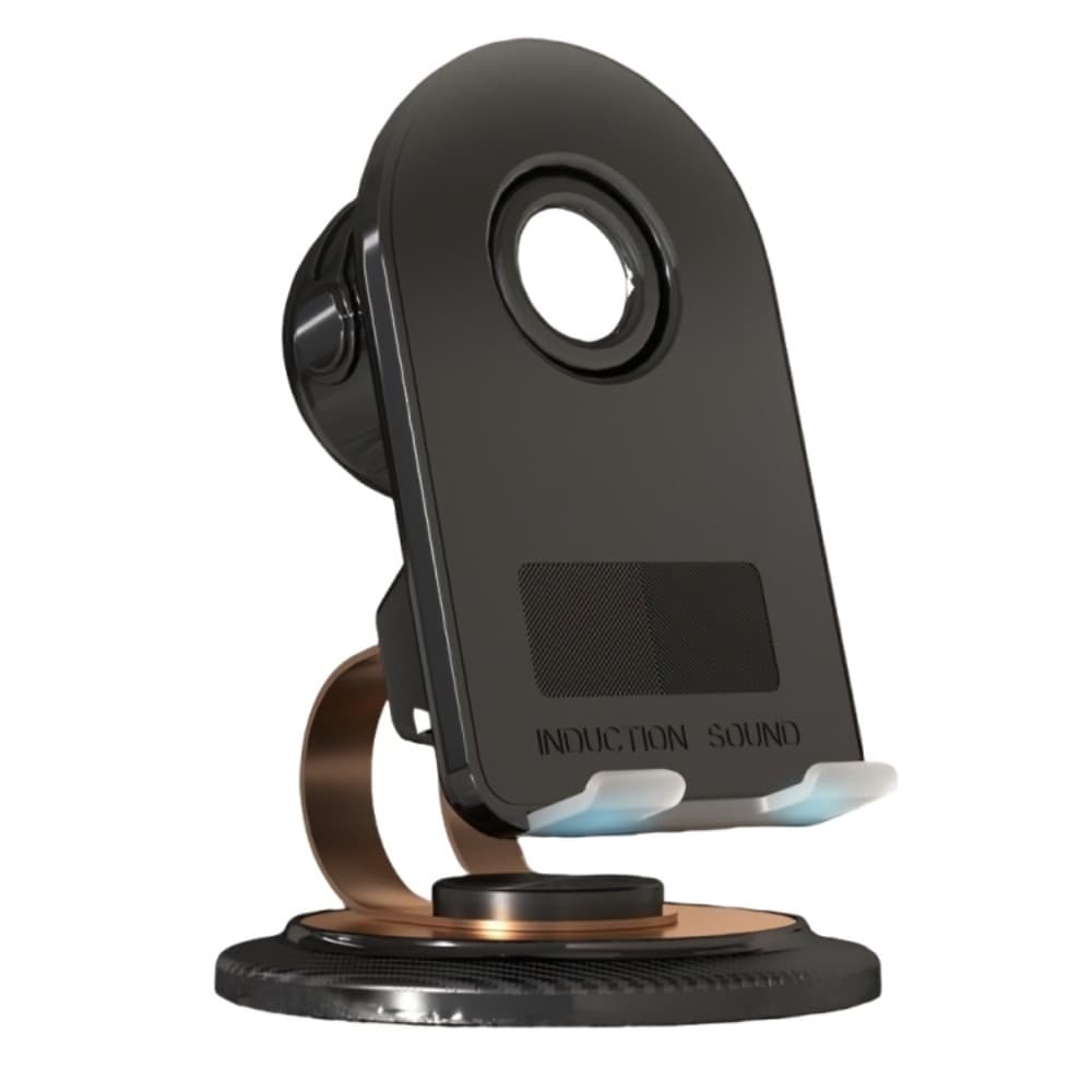 Suporte Para Telefone 3 Em 1 Com Alto-Falante Estéreo HIFI Detecção De 360 ° Giratório Preguiçoso Tablet