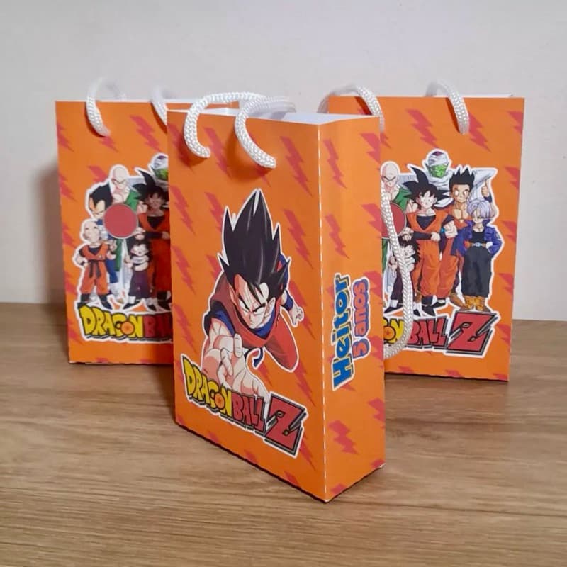 Sacolinha Personalizada Dragon Ball | Pegue e Monte | Lembrancinhas | Festa infantil | Aniversário