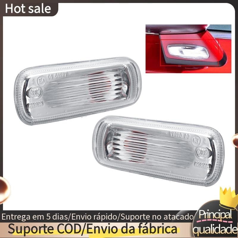 1 Par Carro LED Espelho Lateral Indicador Luz Âmbar Substituir Retrovisor Transformar Com Lâmpadas Para Citroen C4 Hatch