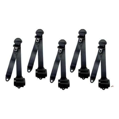 Kit 5 Cintos De Segurança Retrátil 3 Pontos Universal Dialp