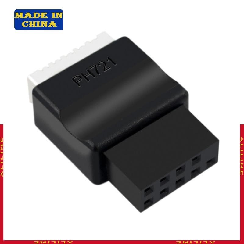 USB 2.0 9Pin Para Typec Fêmea Adaptador Mainboard Placas-Mãe Atualizações Do Painel Frontal