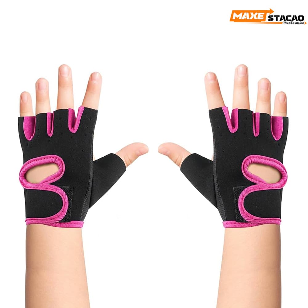 Par de Luvas para Musculação em Neoprene de Alta Qualidade - Ideal para Academia Feminina e Masculina