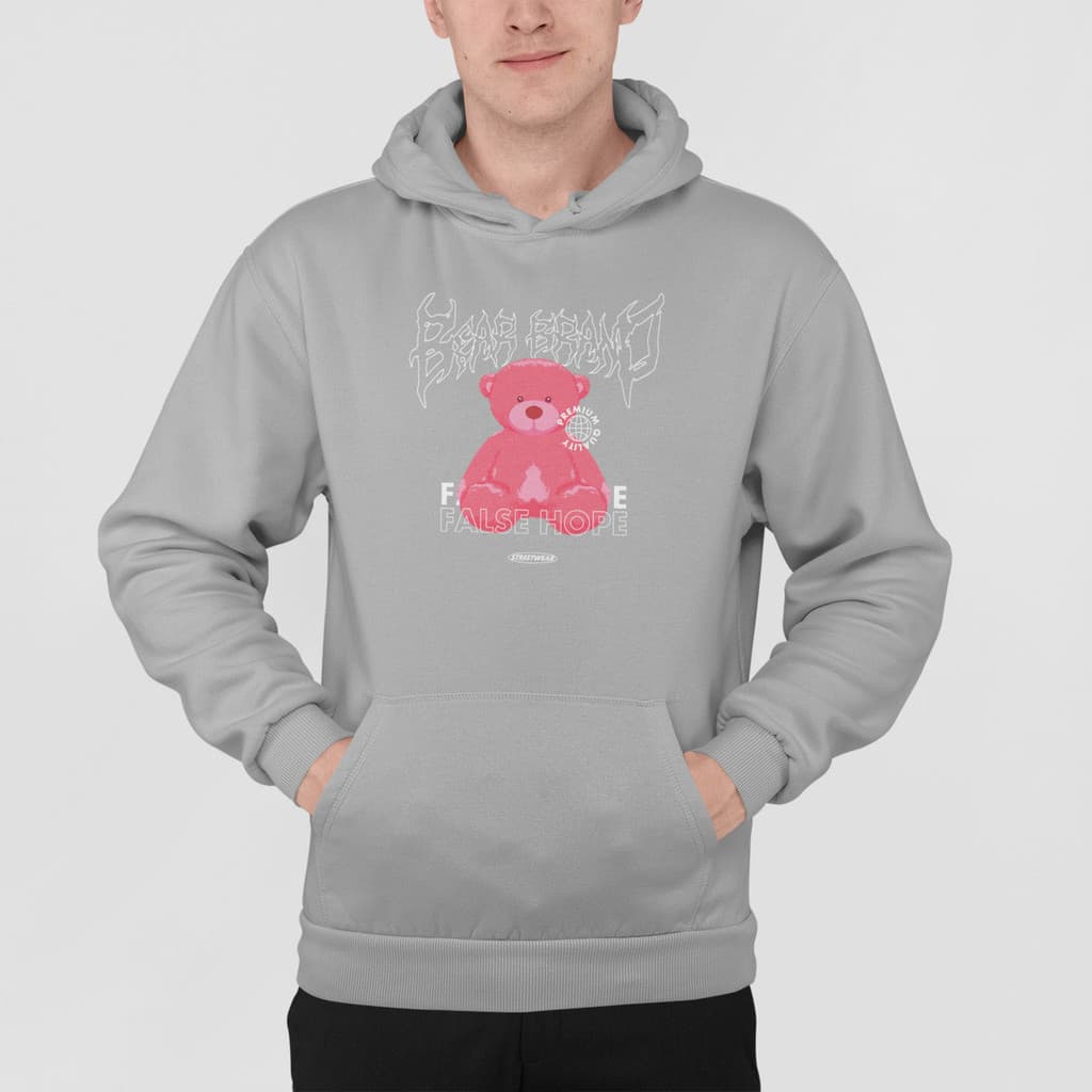 Moletom Blusa De Frio Urso Streetwear Atemporal False Hope