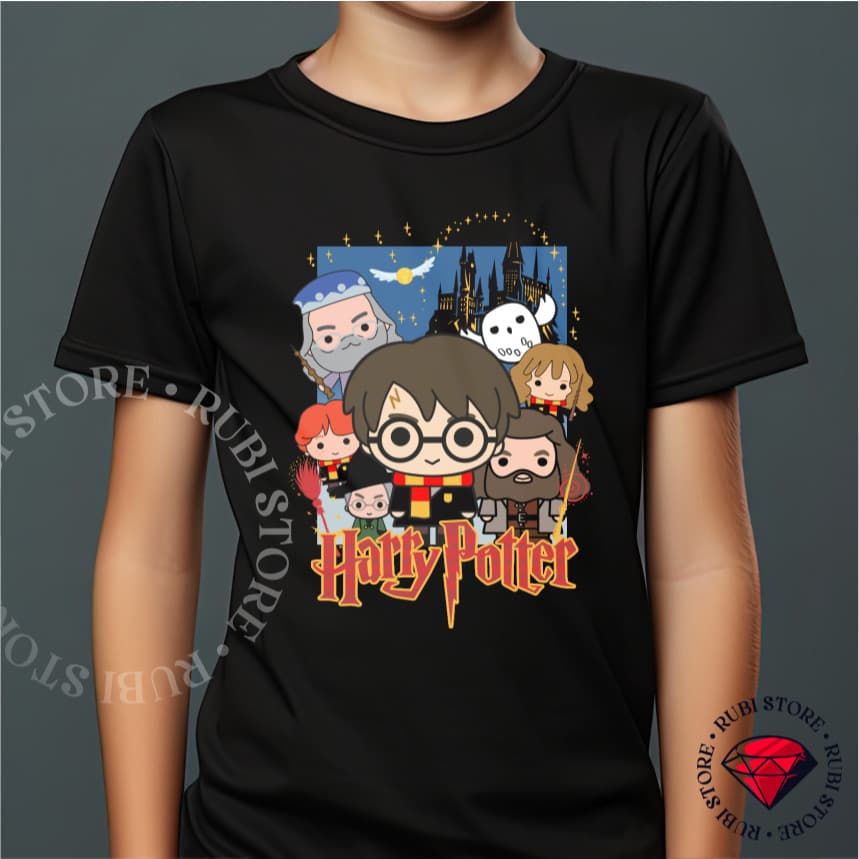Camiseta/Camisa Infantil Juvenil Harry Potter Moda Infantil Blusa 100% Algodão