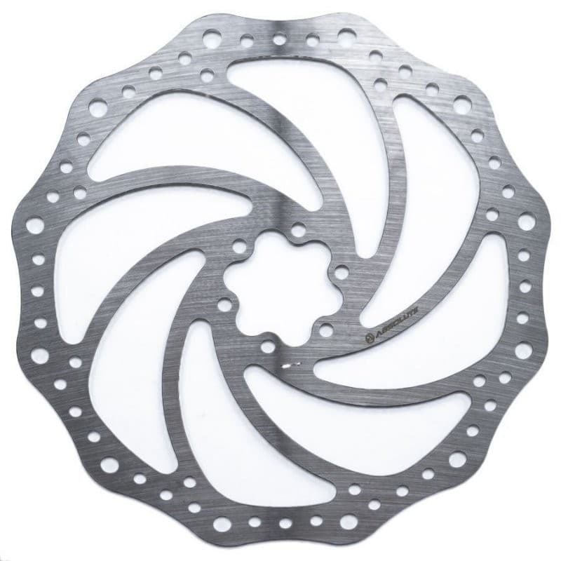 Disco De Freio Rotor Absolute 180mm 6 Furos em Aço para Bicicletas