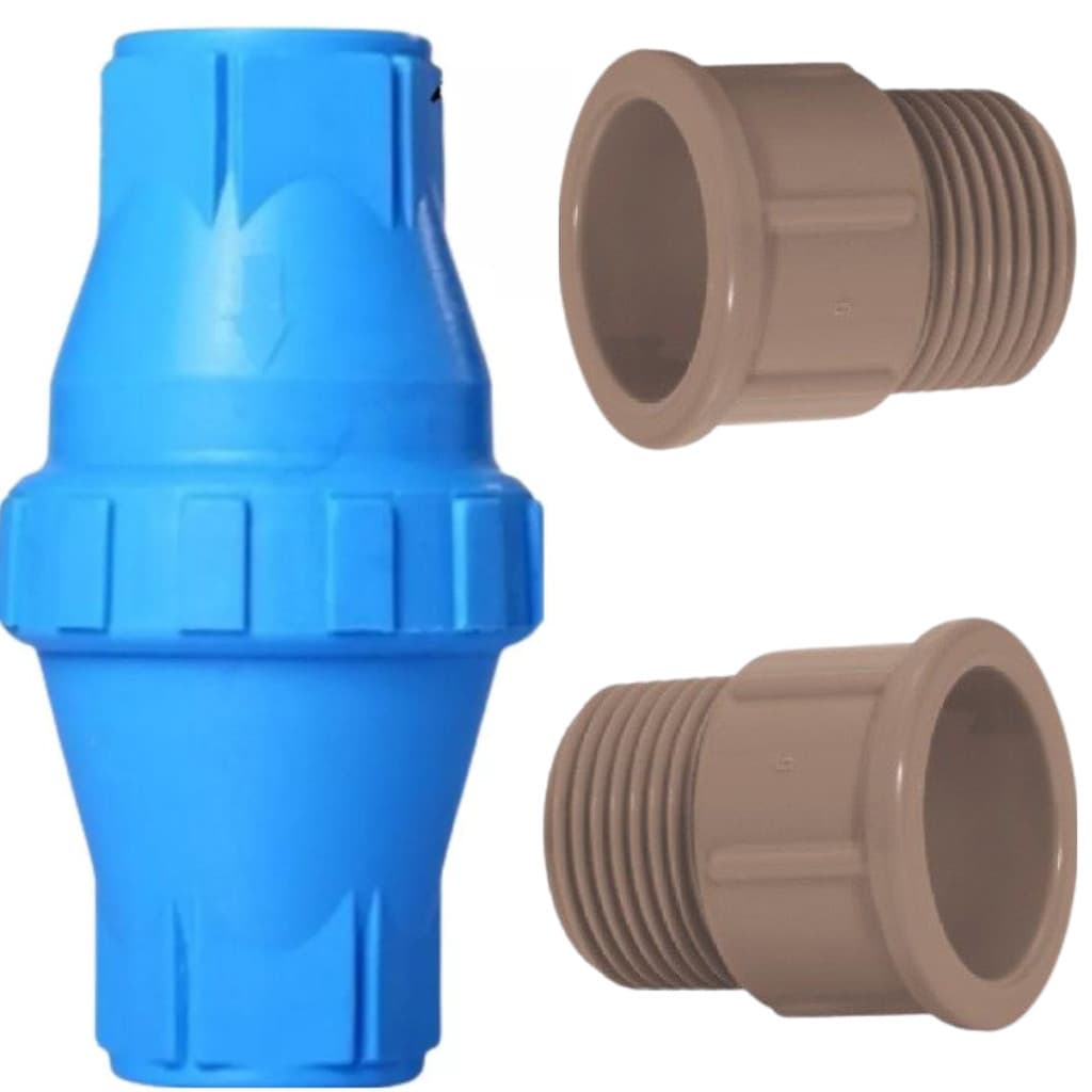 VALVULA DE RETENÇÃO DE ÁGUA COM ADAPTADOR CURTO 1"