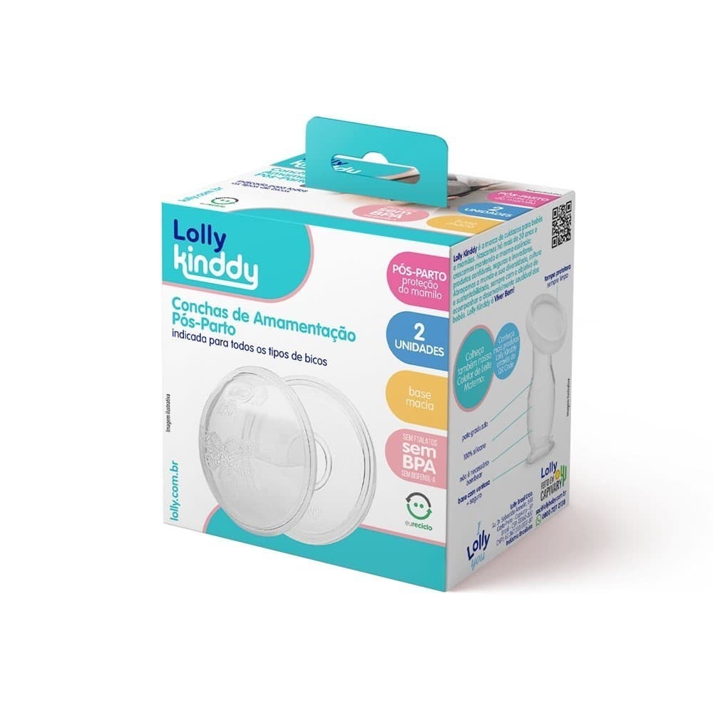 Conchas de Amamentação Pós-Parto (Base Macia) - Lolly Kinddy