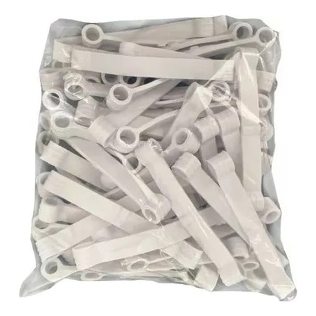 Kit 100 Tirantes Branco Lavadora Brastemp Consul 7kg A 12kg