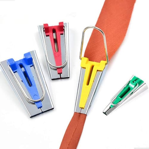 Kit Viés 4 Aparelho Manual Costura Bordado Maquina