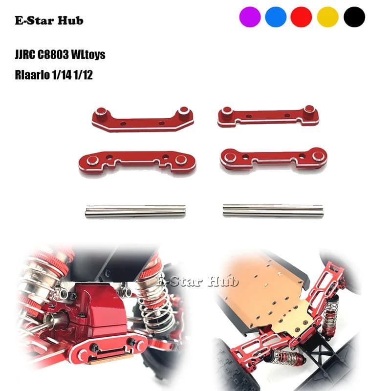 Componentes de Fixação de Braços para JJRC C8803 WLtoys RIaarIo 1/14 1/12 OP Kit de Peças de Atualização em Metal para C