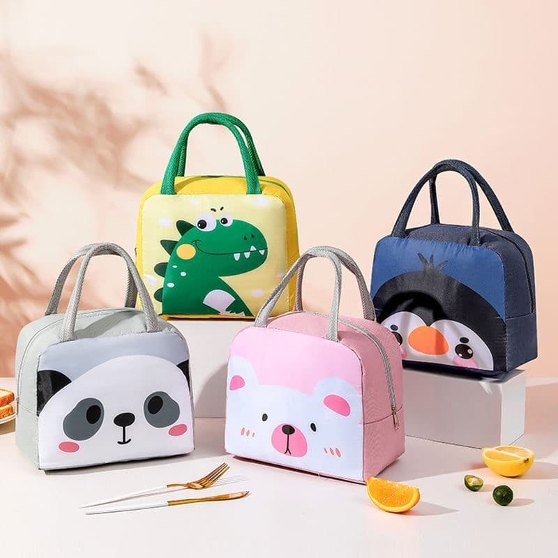 Lancheira Isolada Com Animais Bolsa Térmica Infantil  Suitable Para Crianças, Trabalho, Piqueniques