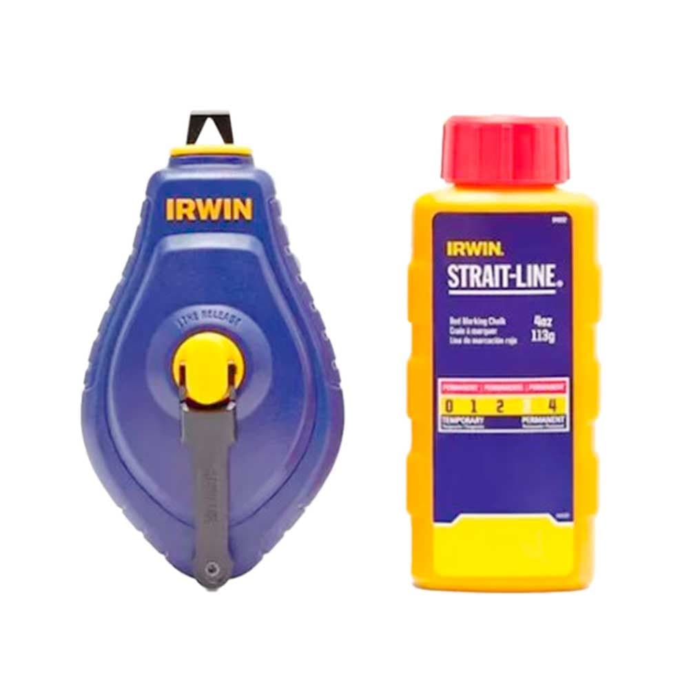 Giz de Linha Marcação Kit 30m Vermelho Iwht48442rc - Irwin