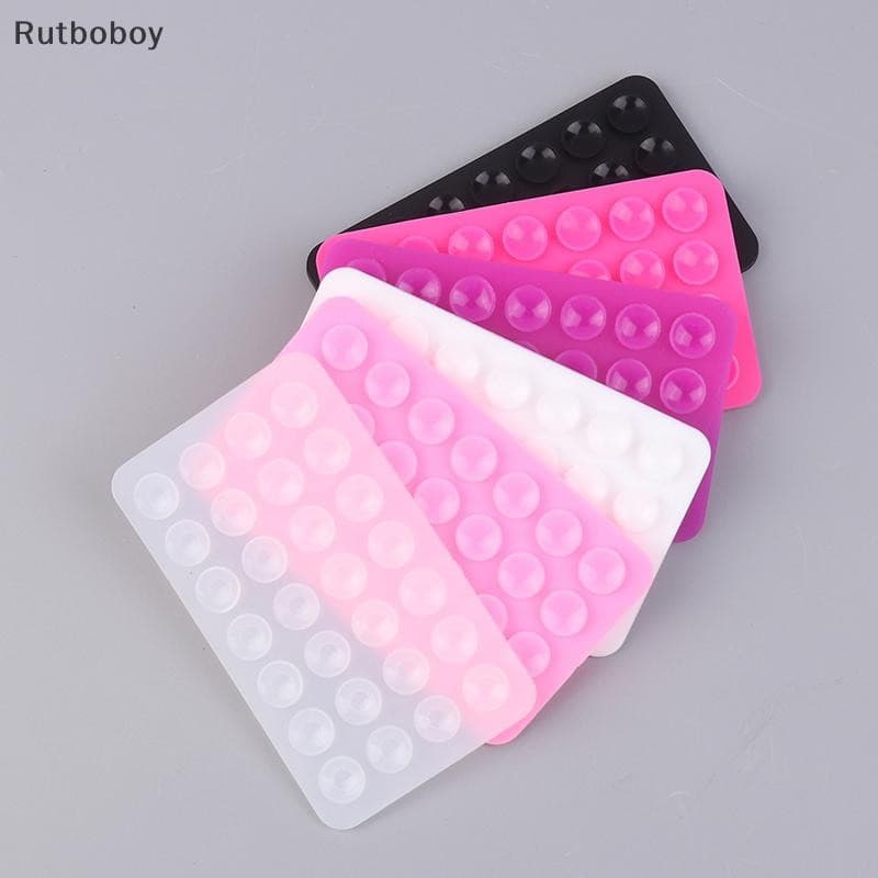 [Rut] Silicone World Square Ventosa De Fixação De Telefone Móvel Montado Em Carro Caso Antiderrapante Universal COD