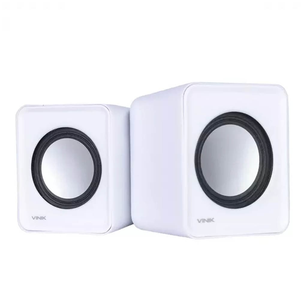 Caixa Caixinha De Som Usb P2 Computador Notebook Branco VS-01