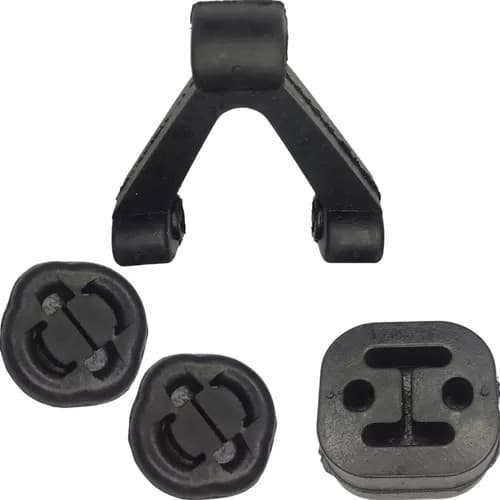 Kit 4 Coxim Borracha Escapamento Gol Parati Saveiro G3 G4 G5