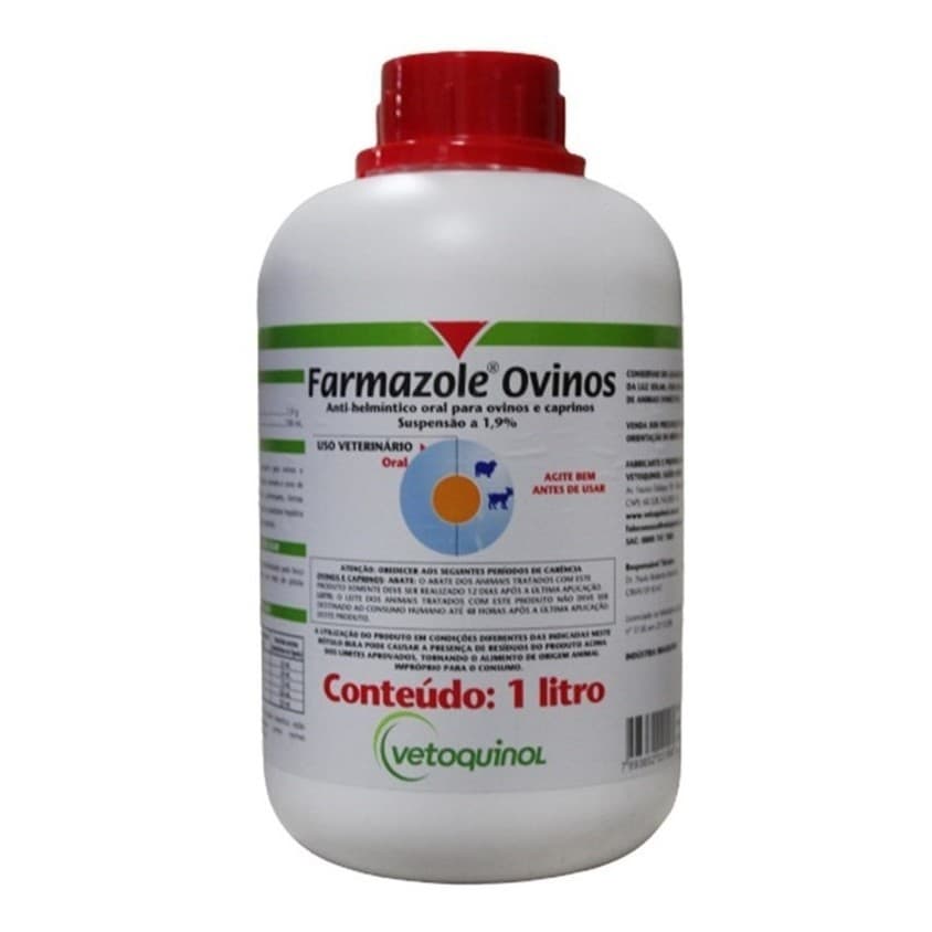Farmazole 1L - Vermífugo Oral para Ovinos e Caprinos