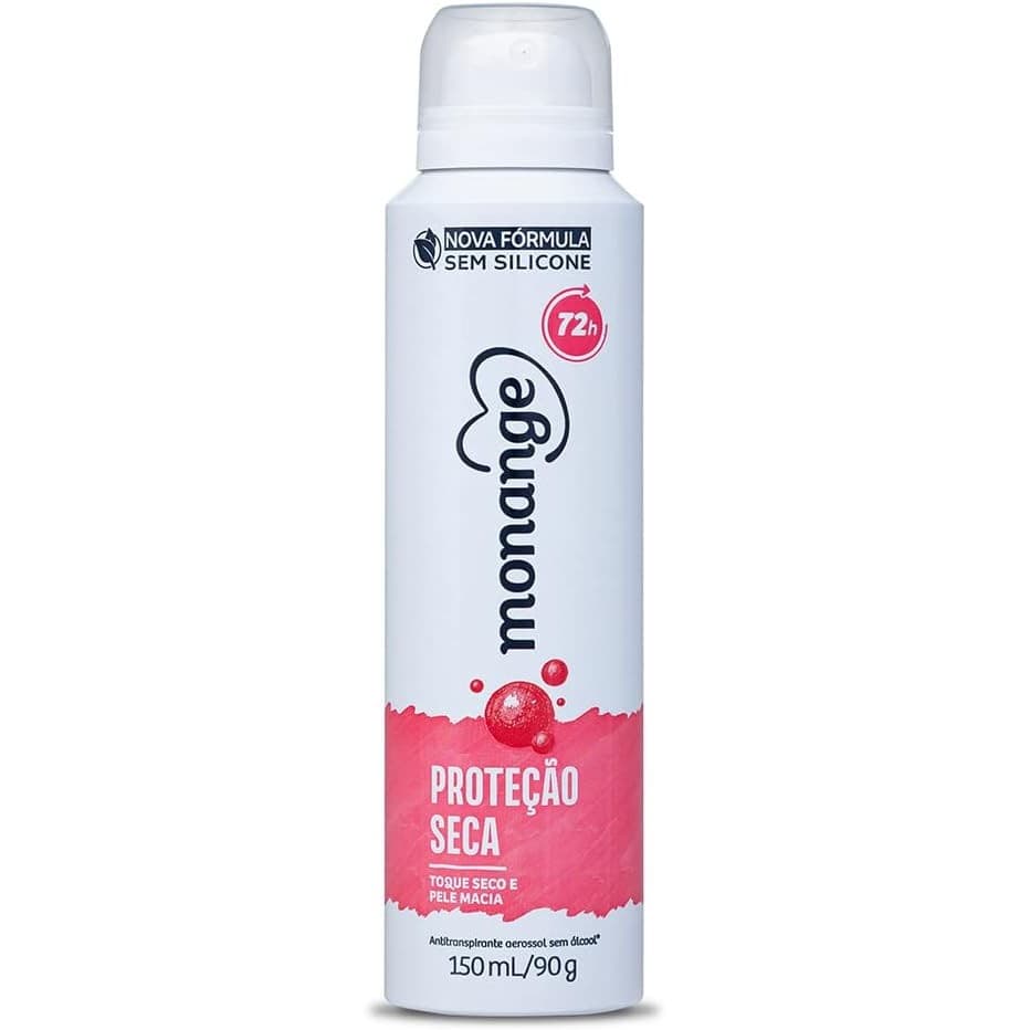 Monange Desodorante Aerossol Antitranspirante Feminino Proteção Seca 150Ml