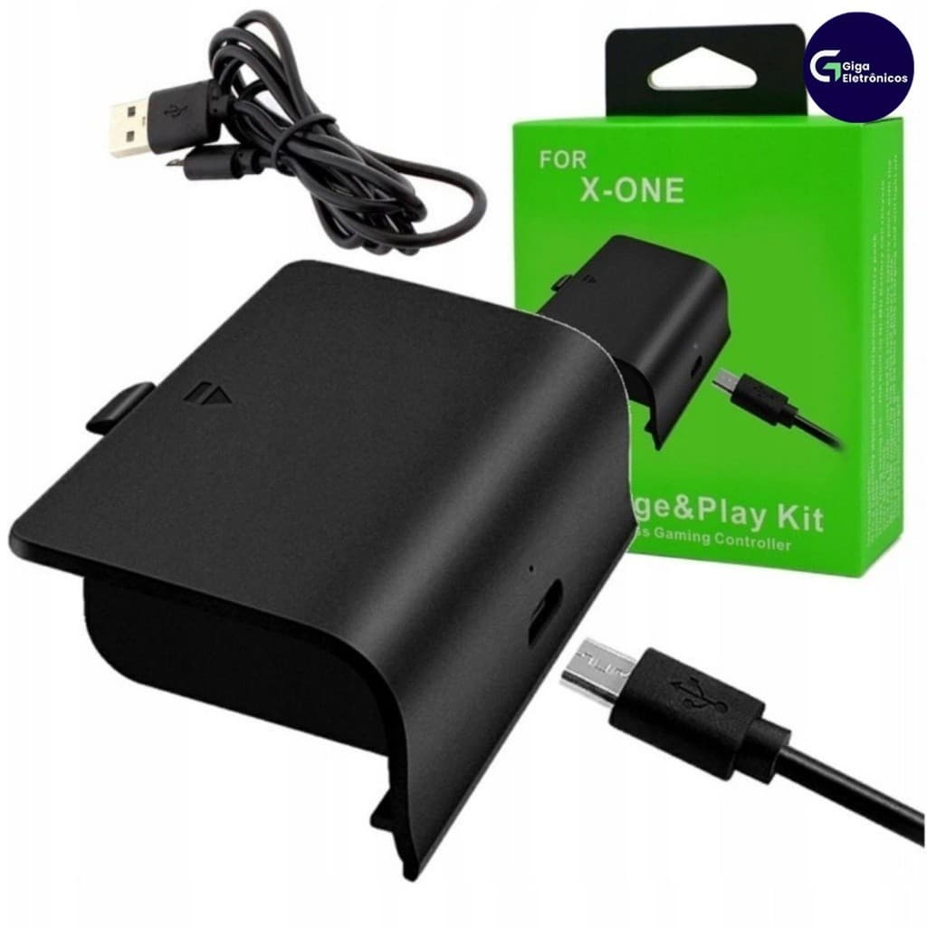 Kit Carregador De Bateria Controle De Cabo Recarregável Xbox One