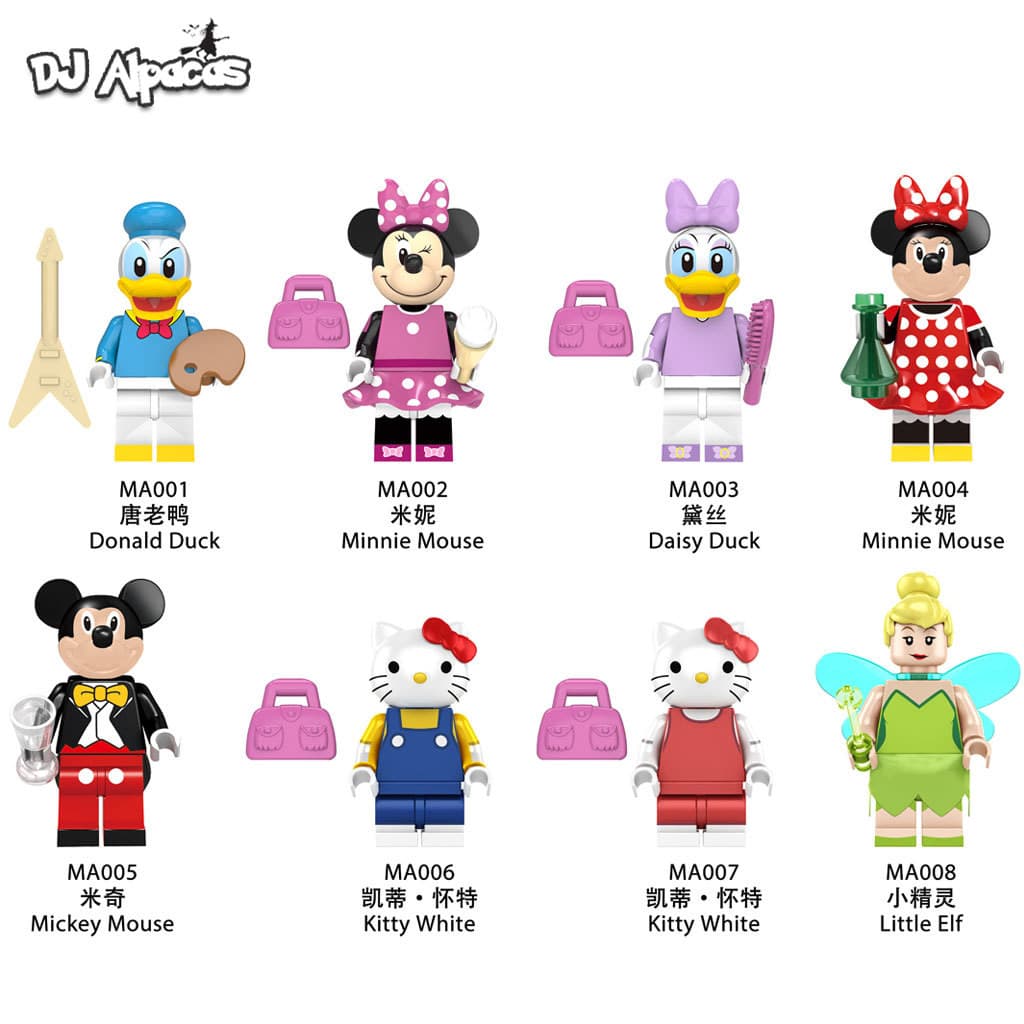 Blocos De Construção Figuras Brinquedo colecao de personagens MA001 MA002 MA003